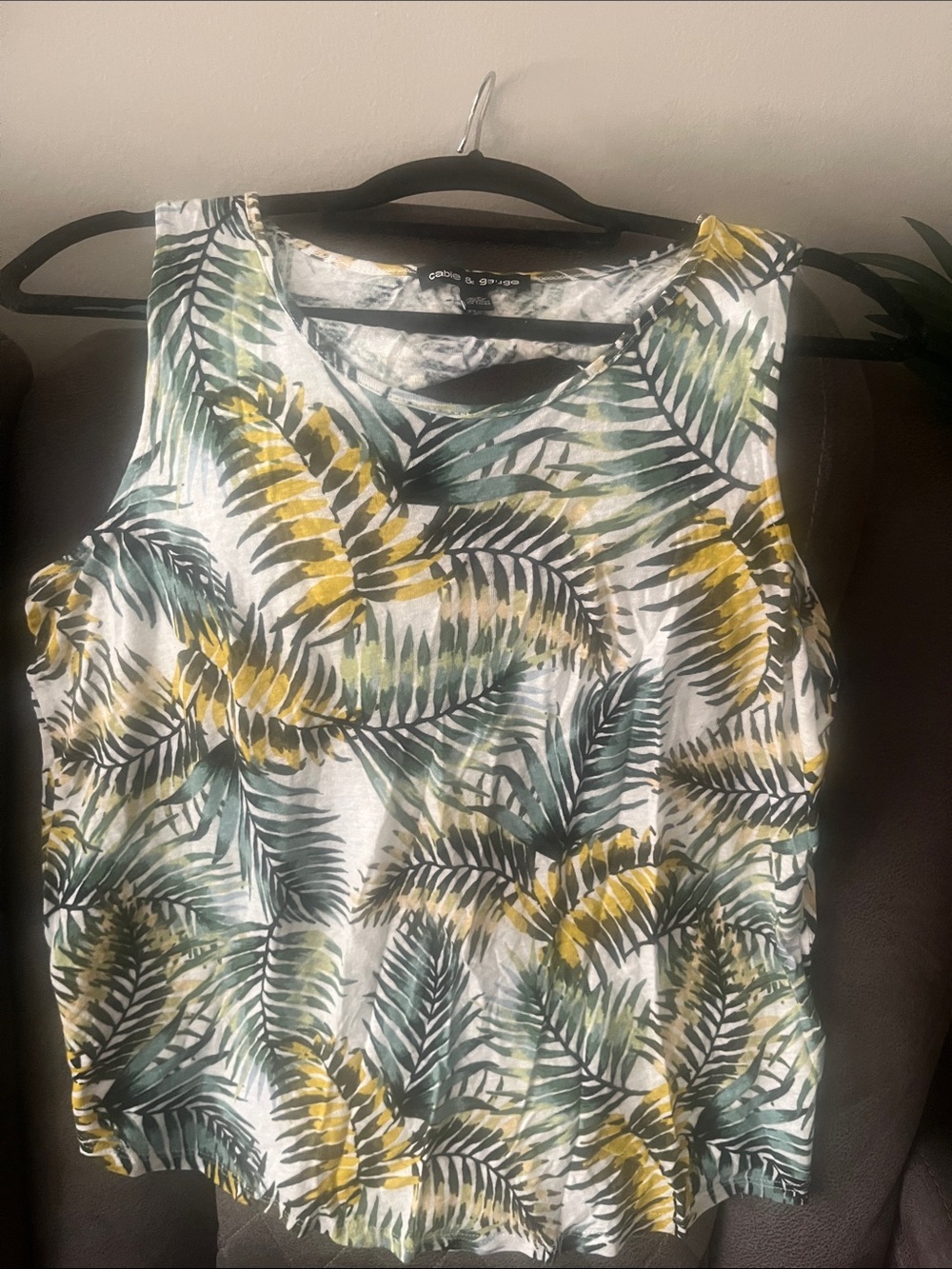 Yellow and green tank